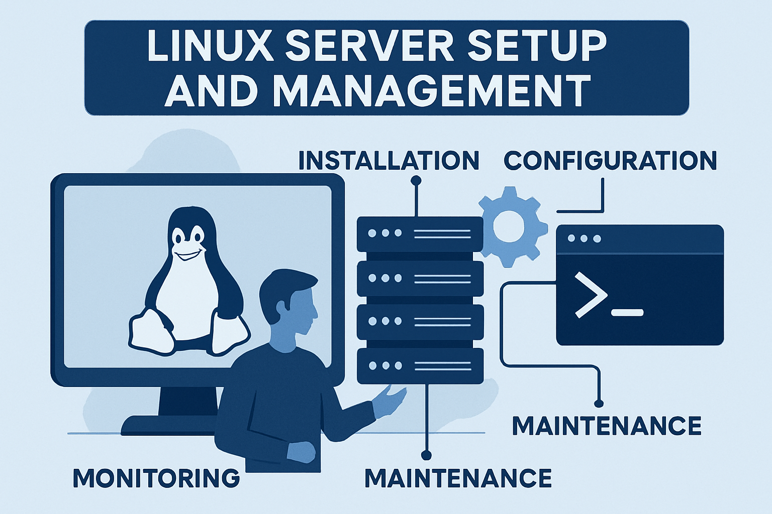 Linux server setup and management